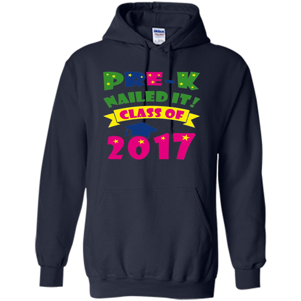 Pre-K Nailed It Class Of 2017 T-shirt Navy