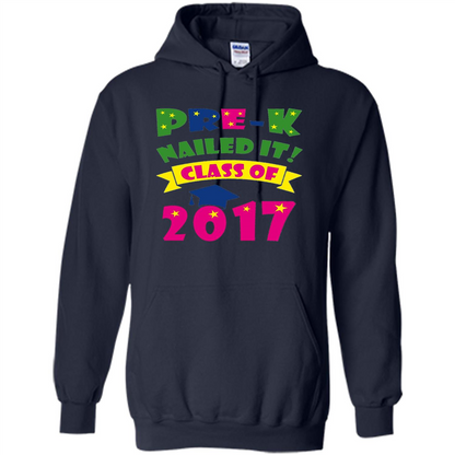 Pre-K Nailed It Class Of 2017 T-shirt Navy