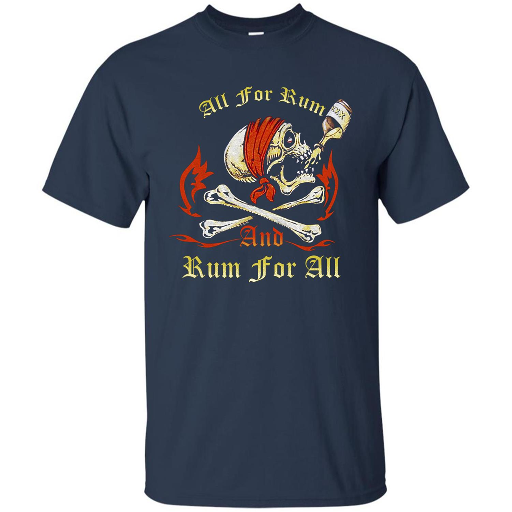 Rum T-shirt All for Rum And Rum For All T-shirt Navy
