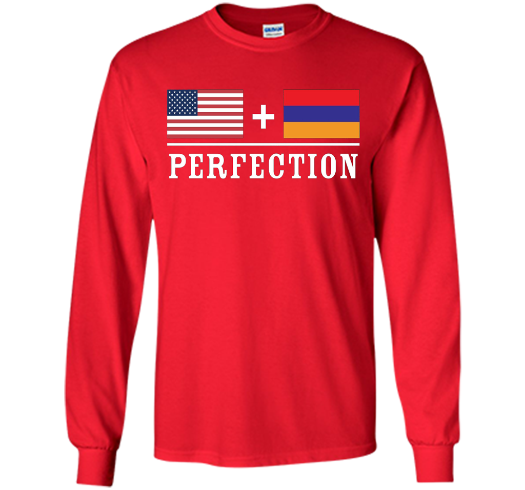 American + Armenian = Perfection Flag T-Shirt t-shirt Red