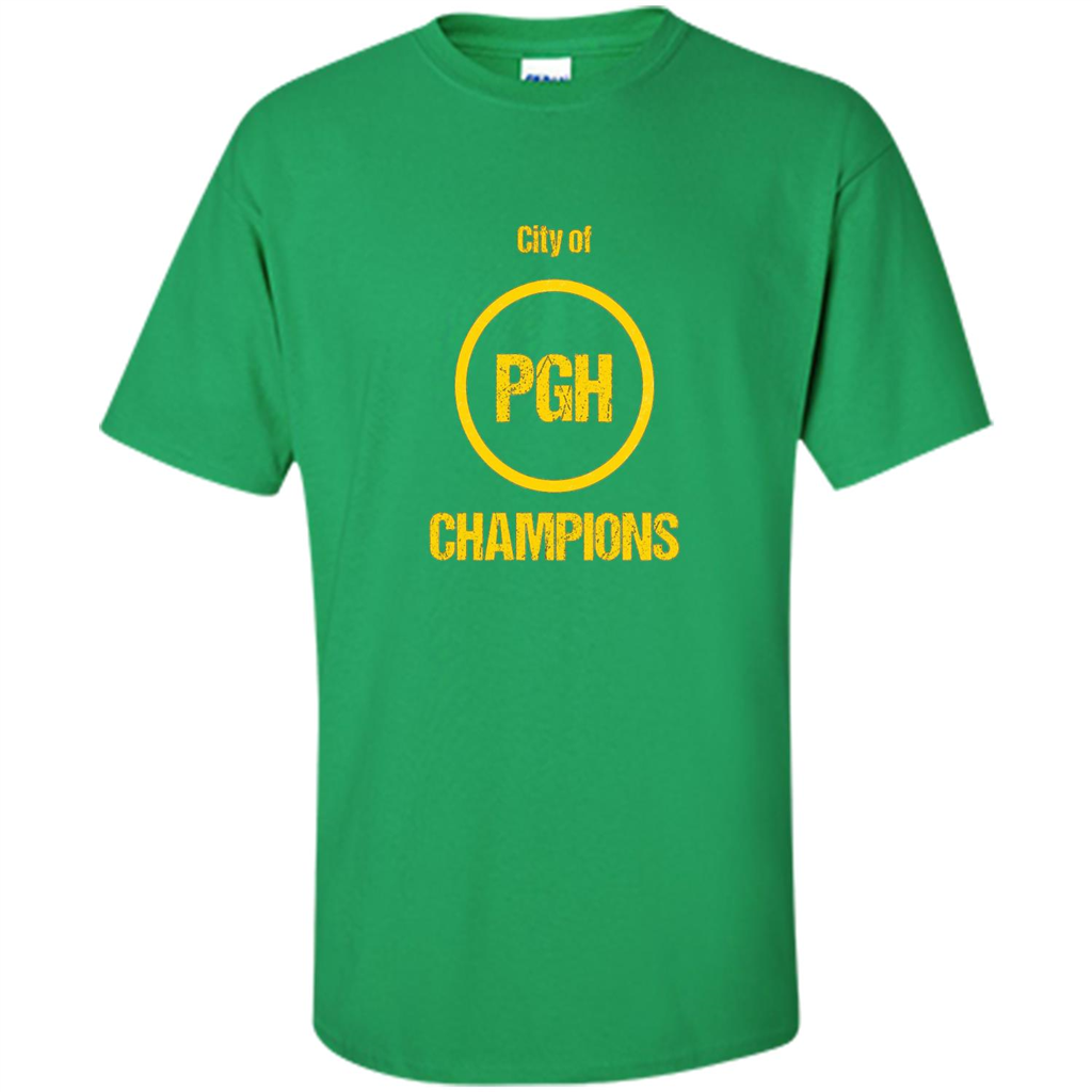 Pittsburgh PGH City Of Champions T-shirt Irish Green