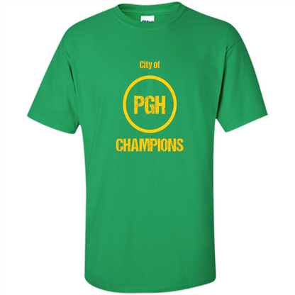 Pittsburgh PGH City Of Champions T-shirt Irish Green