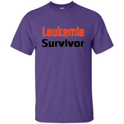Leukemia Survivor Tshirt Purple