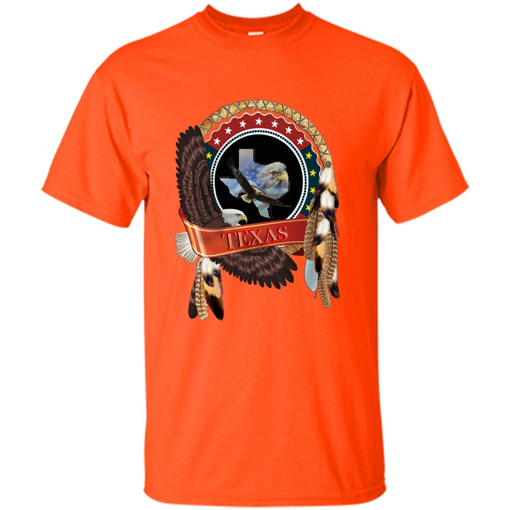 Dream Catcher Texas Art T-shirt Orange