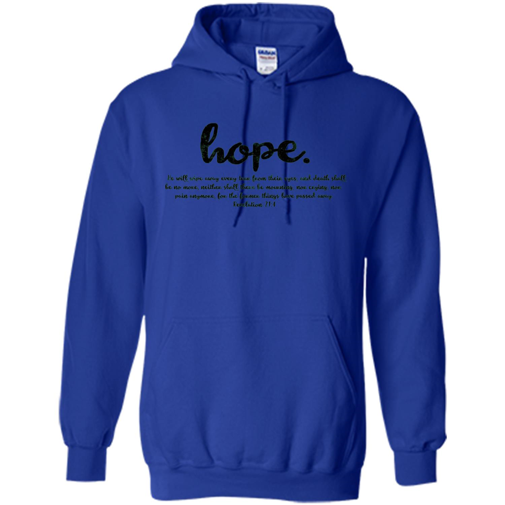 Hope Inspiration Tshirt With Bible Quote Royal