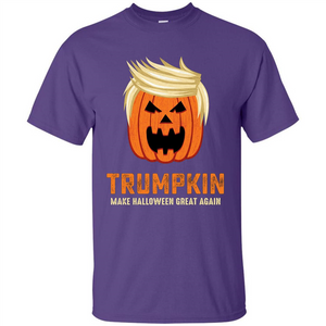 Halloween Trumpkin Funny T-Shirt Make Halloween Great Again