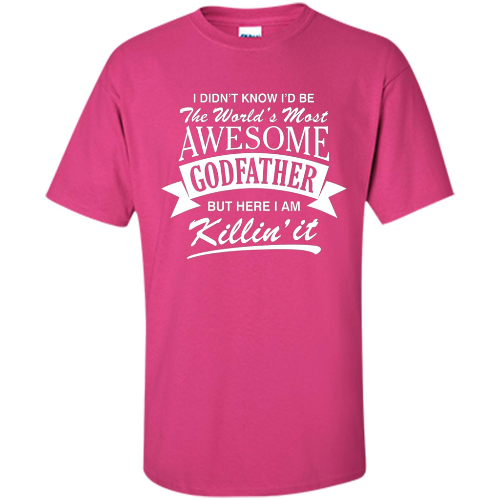 Men's World's Most Awesome Godfather T-shirt Heliconia