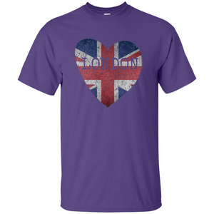 London Flag UK Heart T-shirt