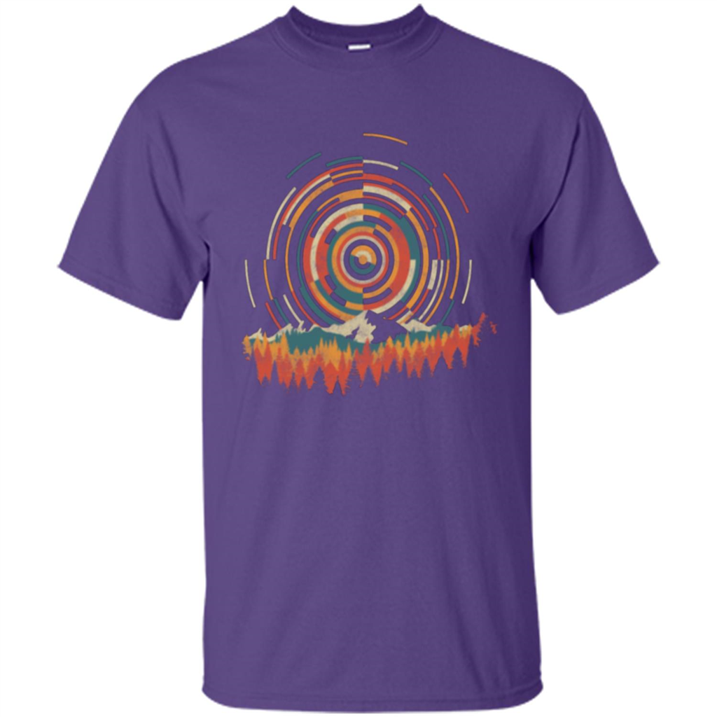 The Geometry Of Sunrise T-shirt Purple