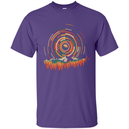 The Geometry Of Sunrise T-shirt Purple