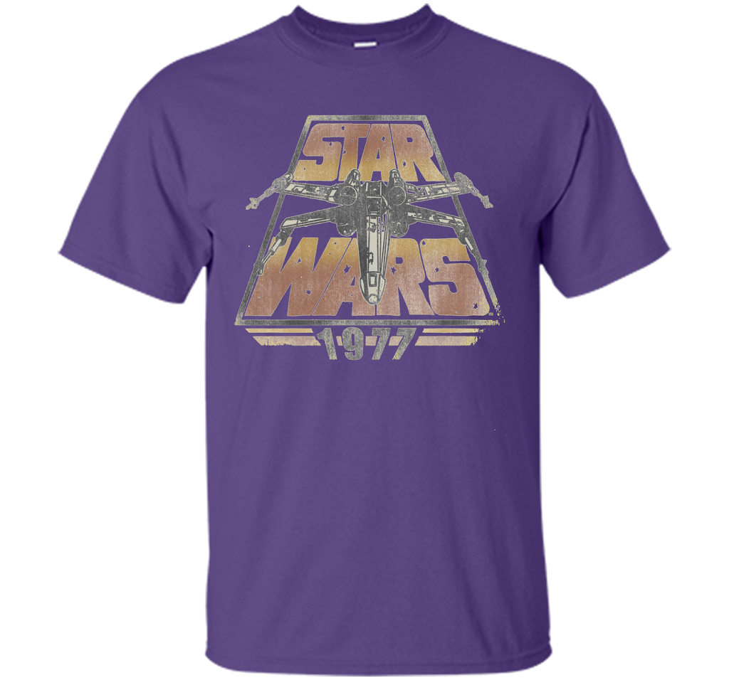 Star Wars 1977 Time Warp Graphic T-Shirt cool shirt Purple