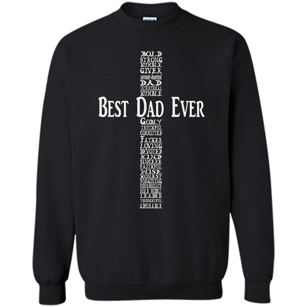 Mens Fathers Day T-shirt Christian Dad Black