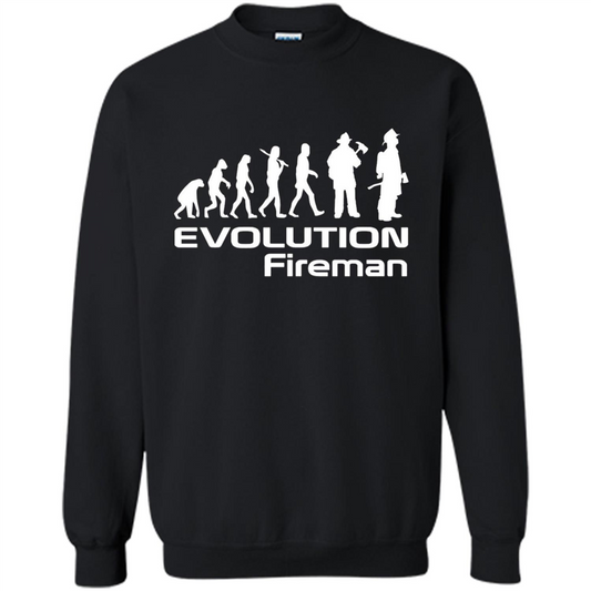 Firefighter T-shirt - Evolution Fireman T-shirt Black