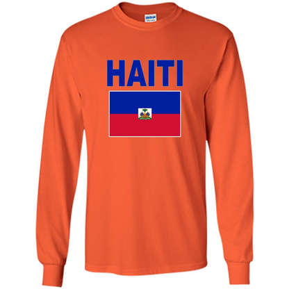 Haiti Flag T-Shirt Orange