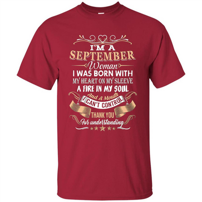 I'm A September Woman T-shirt Cardinal