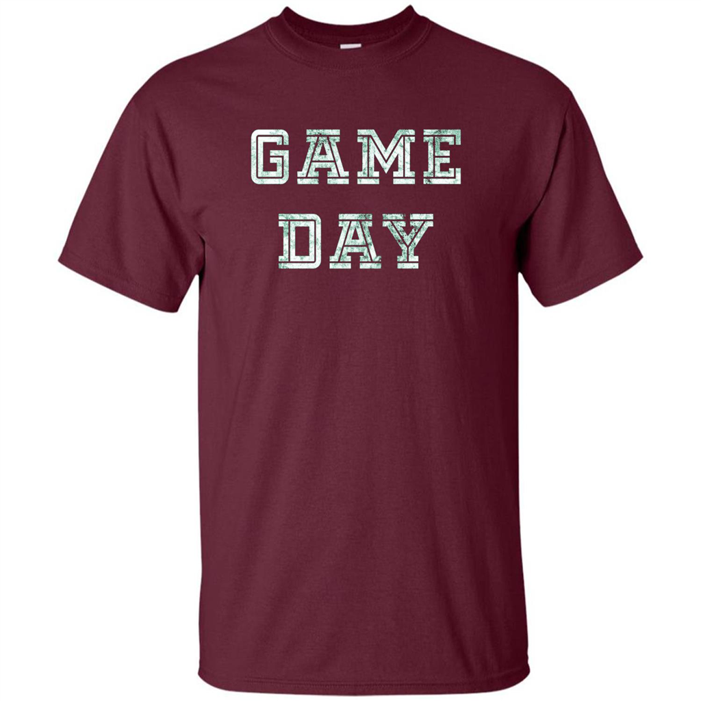 Game Day Football T-Shirt For Football Fans Maroon