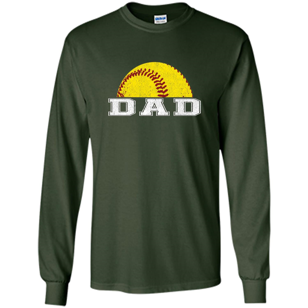 Softball Dad T-shirt - New Favorite Softball Shirt for Dad Forest Green