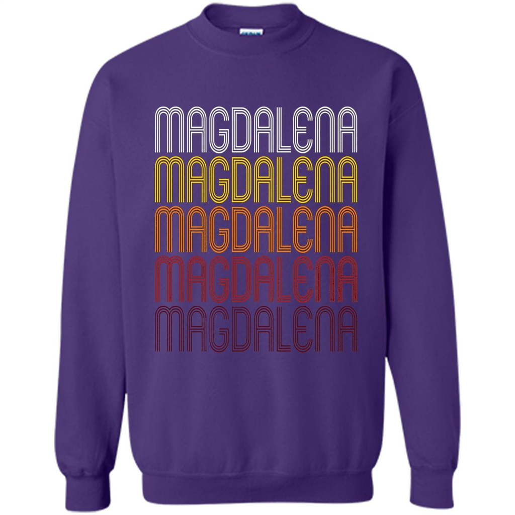 Magdalena Retro Wordmark Pattern T-shirt Purple