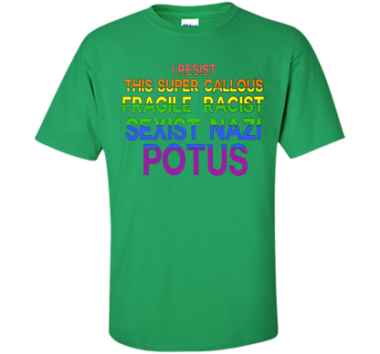 I Resist This Super Callous Fragile Racist Sexist Nazi Potu T-shirt Irish Green