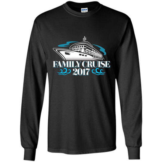 Family Cruise 2017 Vacation T-shirt Black