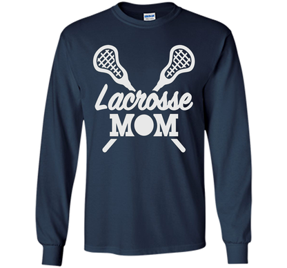 Lacrosse Mom T Shirt cool shirt Navy