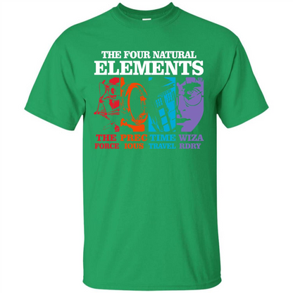 Movie T-shirt The Four Natural Elements T-shirt Irish Green