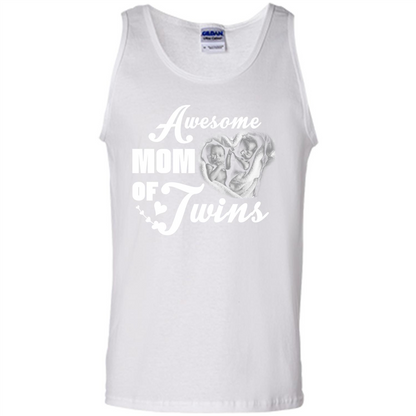 Mommy T-shirt Awesome Mom Of Twins White