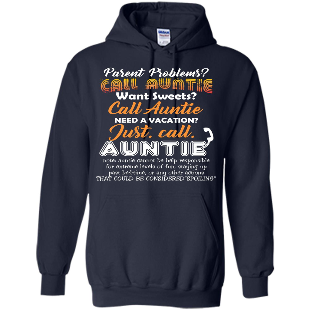 Aunt T-shirt Parent Problems Call Auntie T-shirt Navy