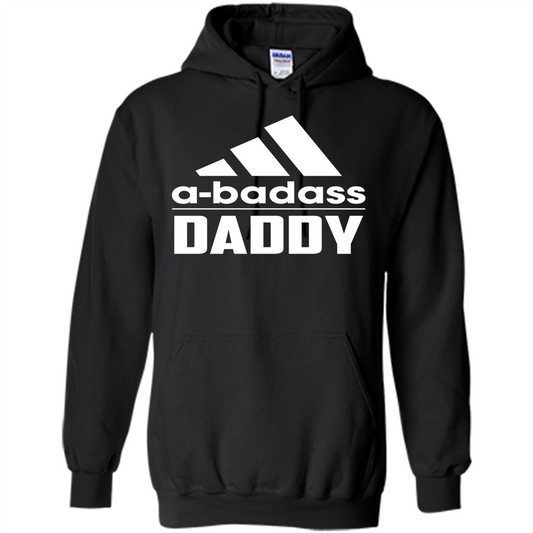 Fathers Day T-shirt A Badass Daddy Black