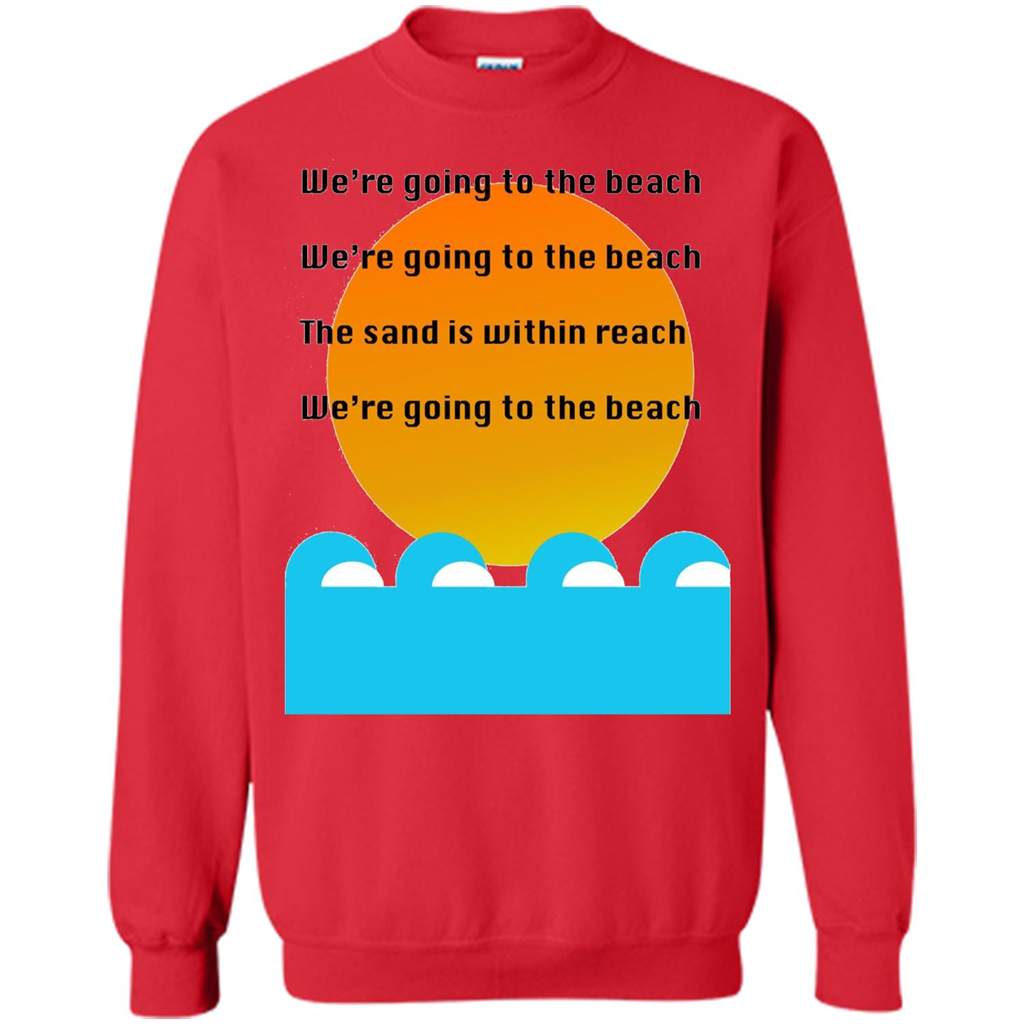 Summer T-shirt We're Going To The Beach T-shirt Red