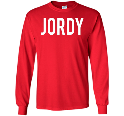 Jordy T Shirt - Cool new funny name fan cheap gift tee shirt Red