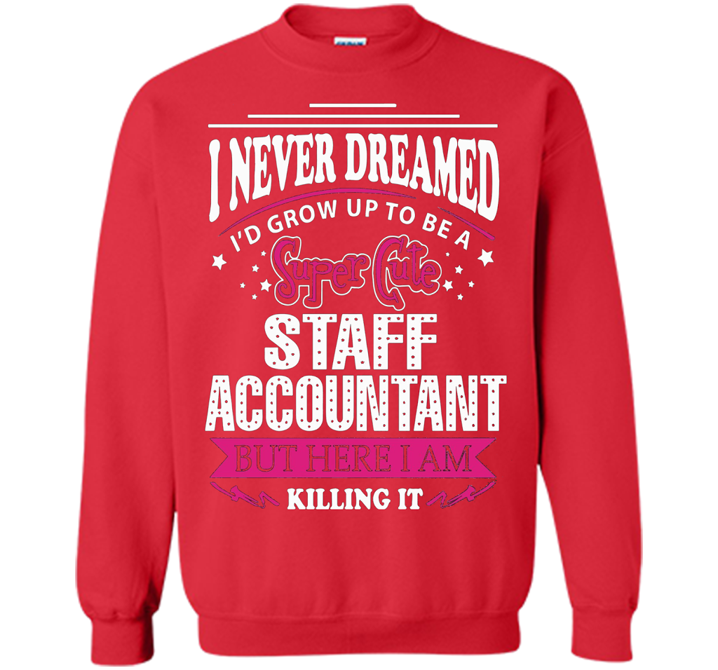 Staff Accountant T-Shirt cool shirt Red
