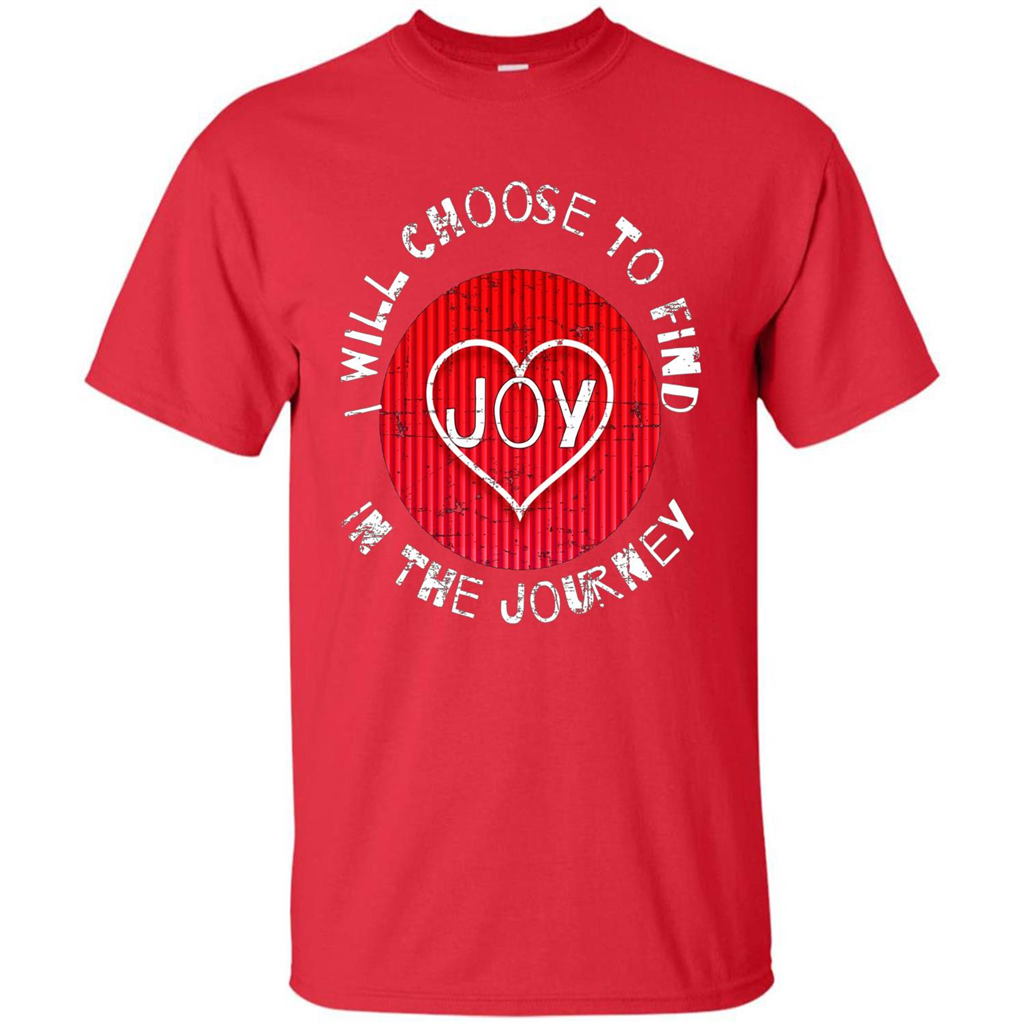 Christian T-shirt I Choose To Find Joy In My Journey Red