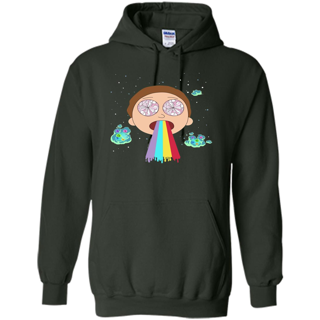 Cartoon Lovers T-shirt Space Morty Forest Green