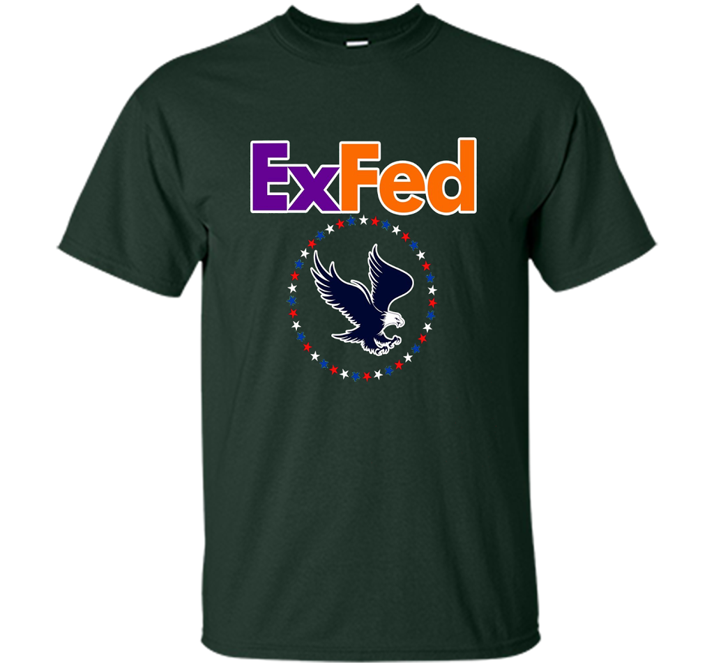 Funny Retired Federal Government Worker EX FED T-shirt t-shirt Forest Green