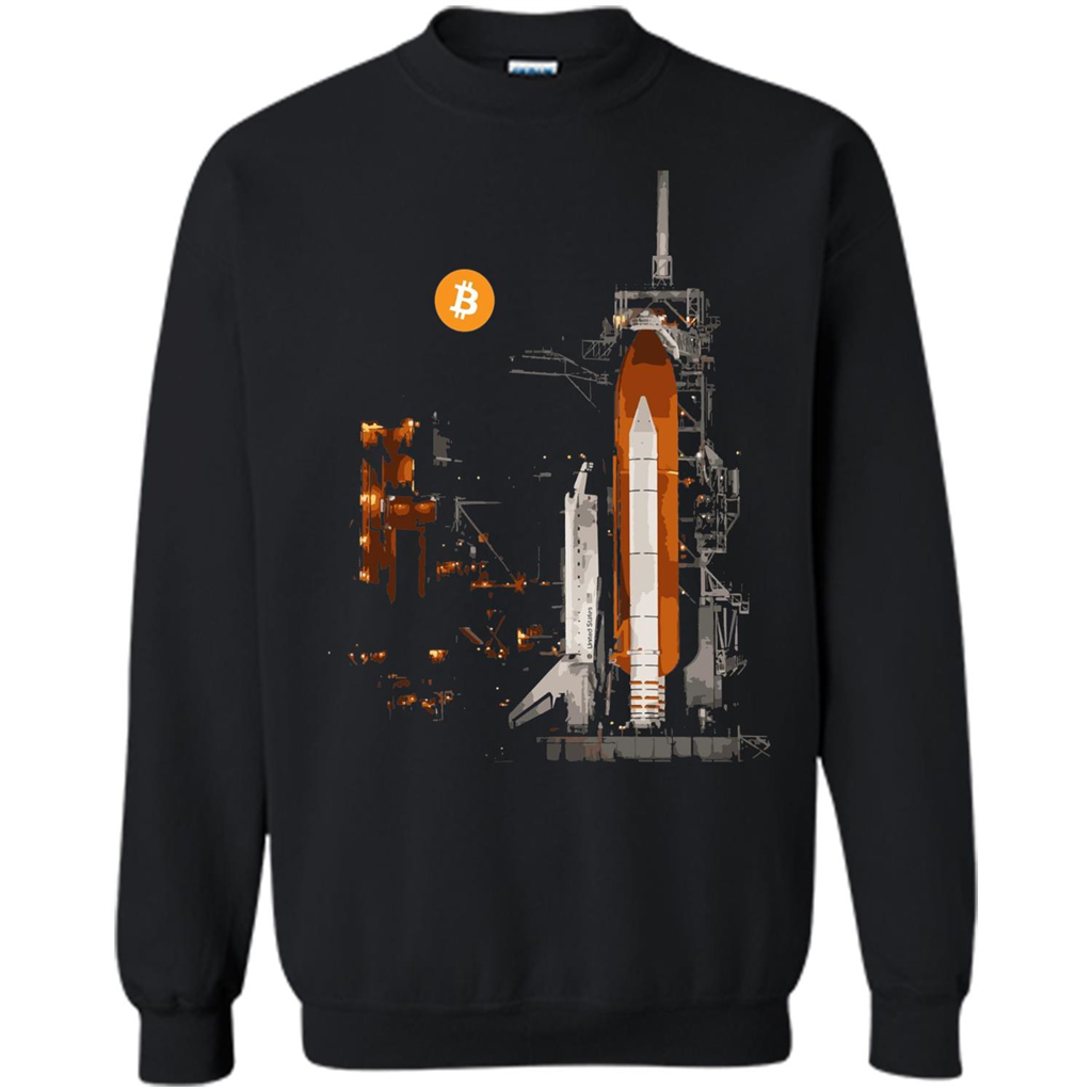 Bitcoin T-Shirt Crypto Shirt Blockchain T-shirt Moon Black