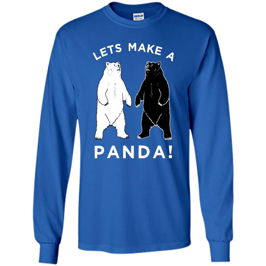 Funny Panda T-shirt Lets Make A Panda T-Shirt Royal