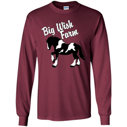 Farmer T-shirt Big Wish Farm T-Shirts Maroon