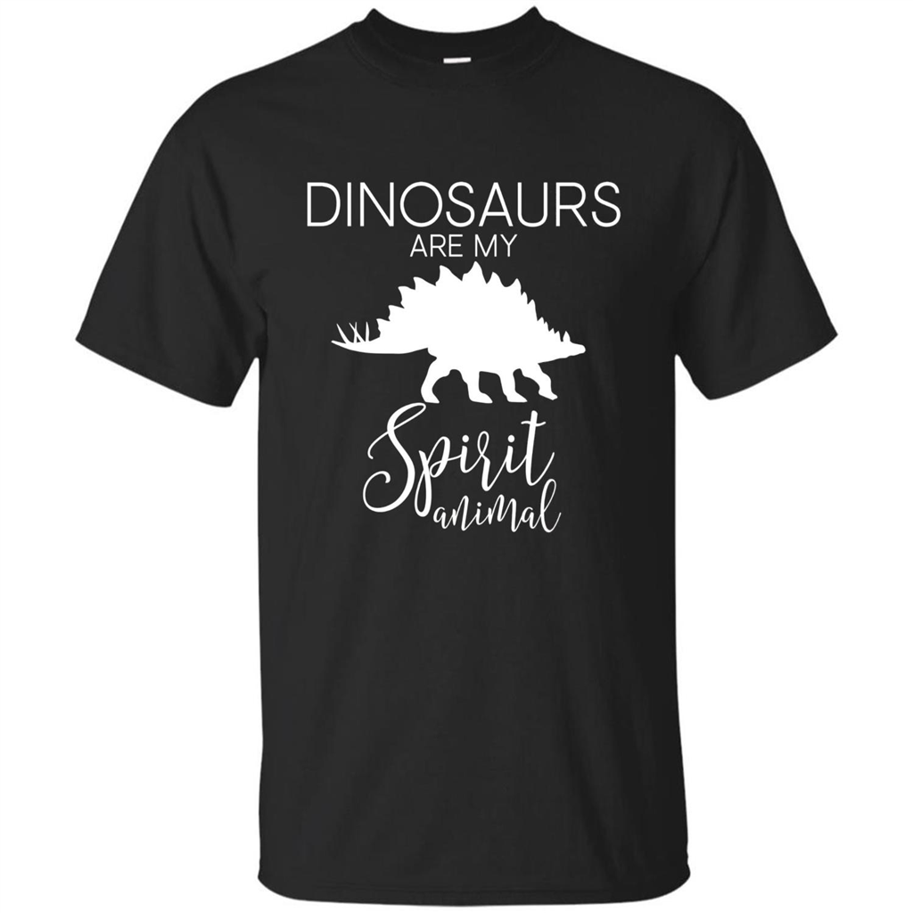 Dinosaur T-Shirt Dinosaurs Are My Spirit Animal Black