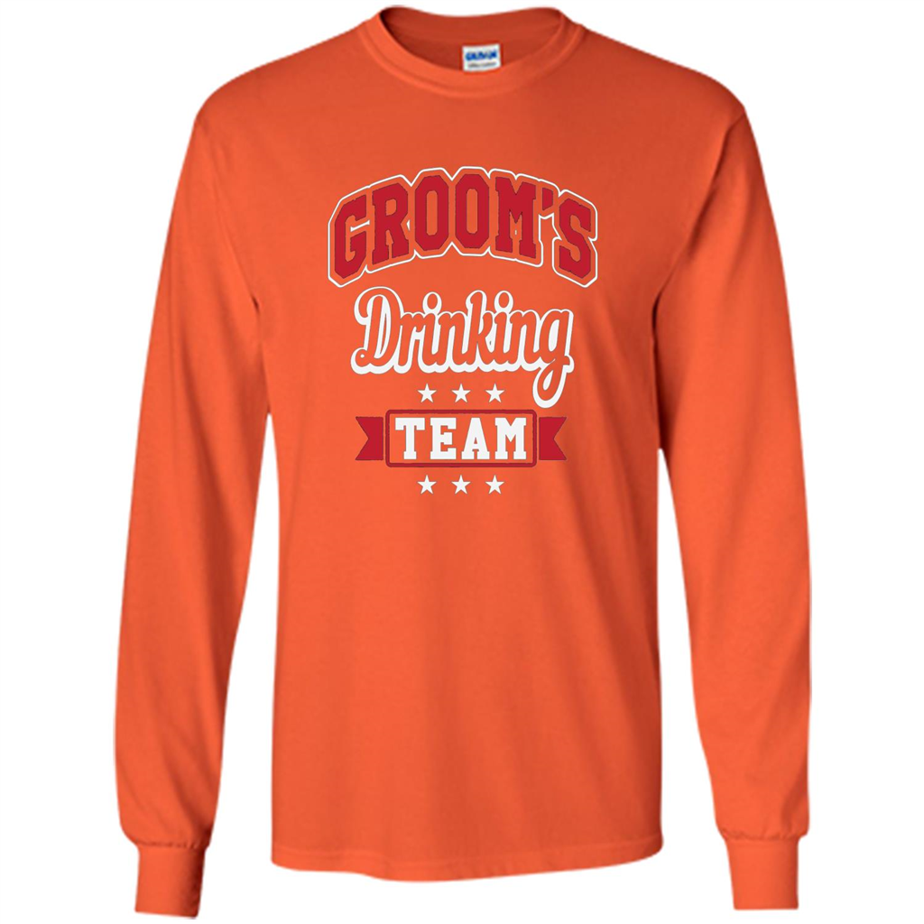 Funny Groom's Drinking Team T-shirt Bachelor Party