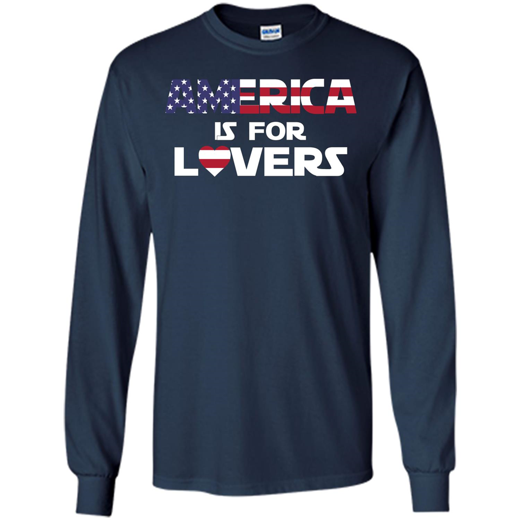 America Is For Lovers T-shirt Navy
