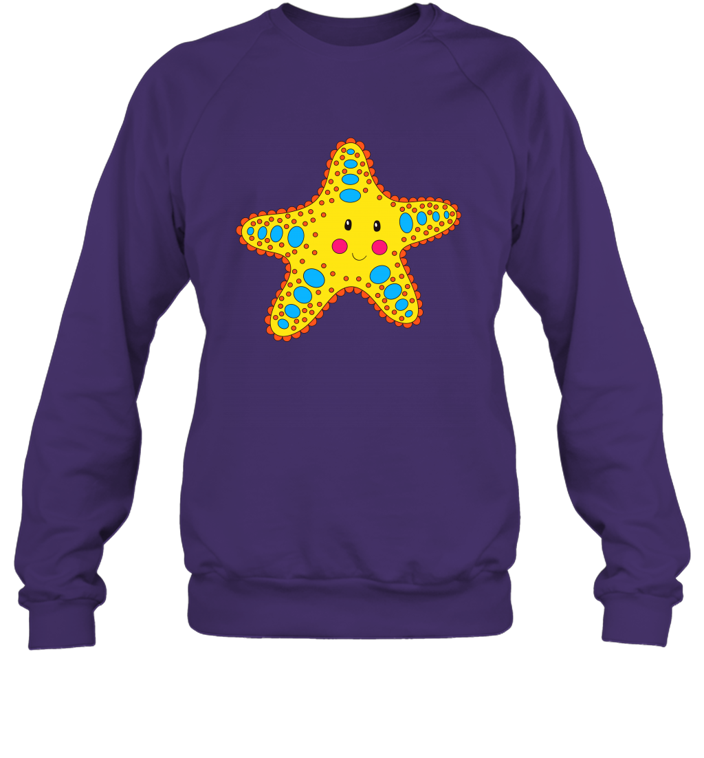 Starfish Summer Beaches Shirt Sweatshirt Sweatshirt Purple