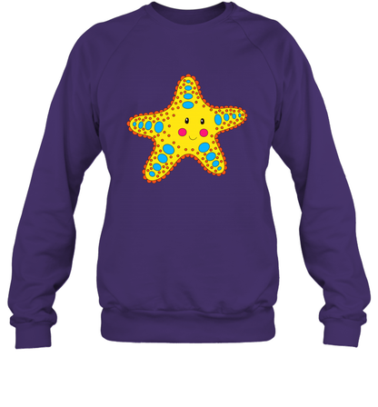 Starfish Summer Beaches Shirt Sweatshirt Sweatshirt Purple