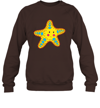 Starfish Summer Beaches Shirt Sweatshirt Sweatshirt Dark Chocolate