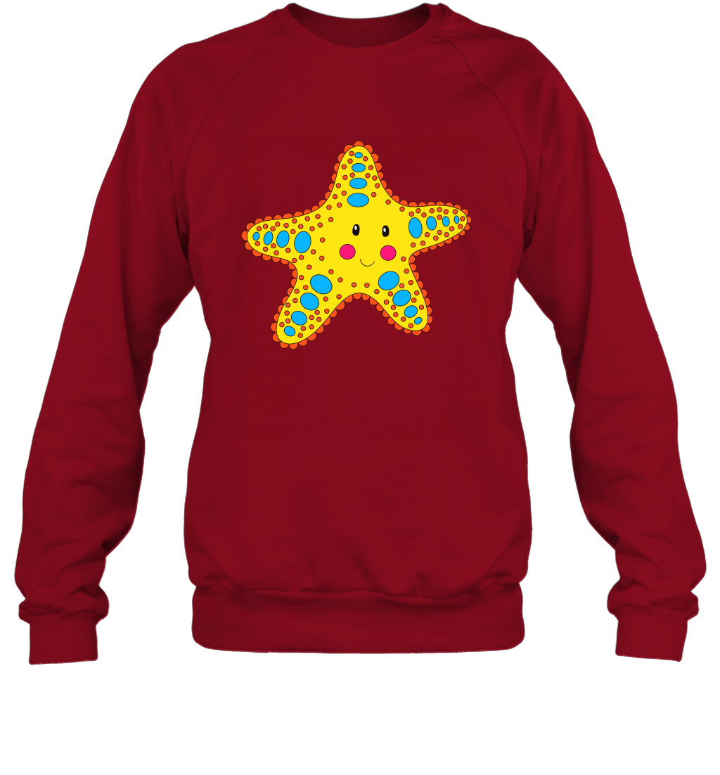 Starfish Summer Beaches Shirt Sweatshirt Sweatshirt Cardinal Red