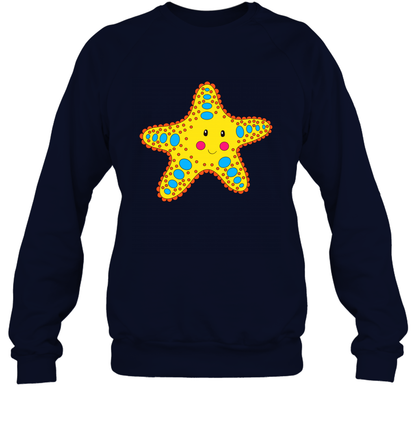 Starfish Summer Beaches Shirt Sweatshirt Sweatshirt Navy