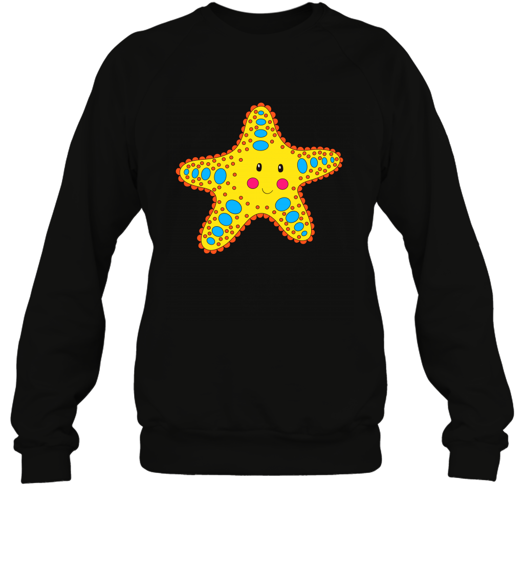Starfish Summer Beaches Shirt Sweatshirt Sweatshirt Black