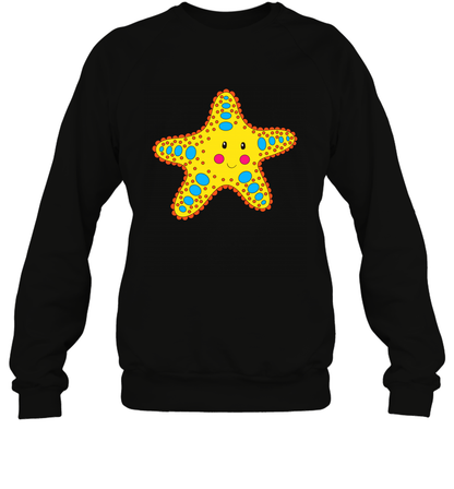 Starfish Summer Beaches Shirt Sweatshirt Sweatshirt Black