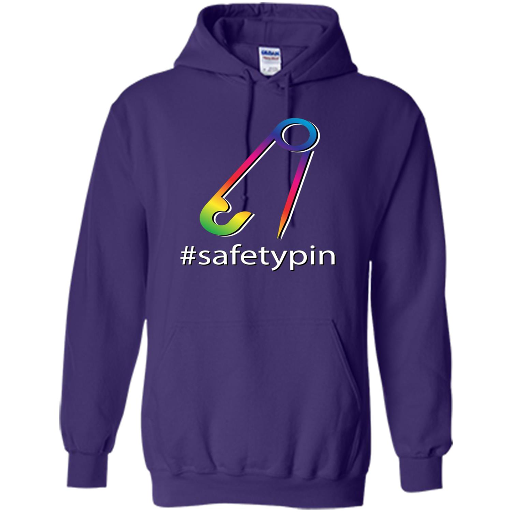 Safety Pin Campaign Against Violence T-Shirt Purple