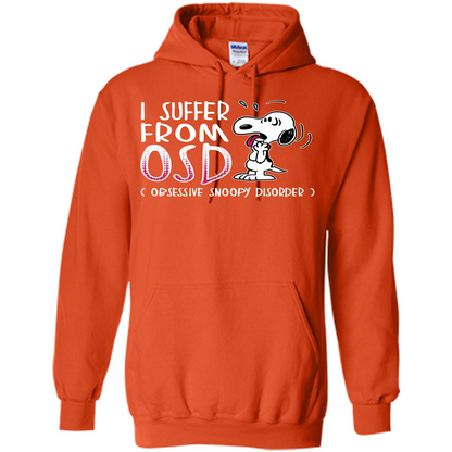 Snoopy T-shirt I Suffer From OSD Obsessive Snoopy Disorder Orange